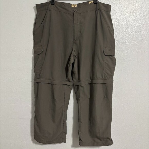 RedHead Convertible Cargo Pants 42x30 Zip Off Hiking Fishing Outdoor Nylon Gray - Picture 1 of 13